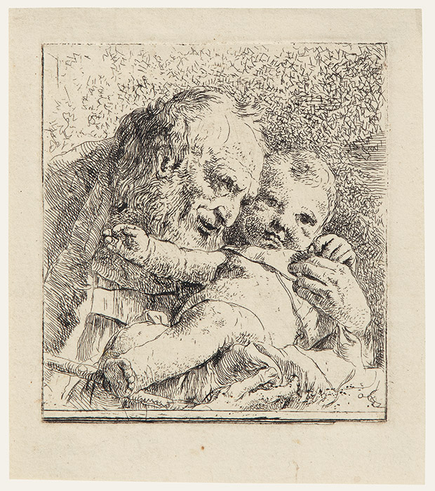 St. Joseph holding the infant Christ